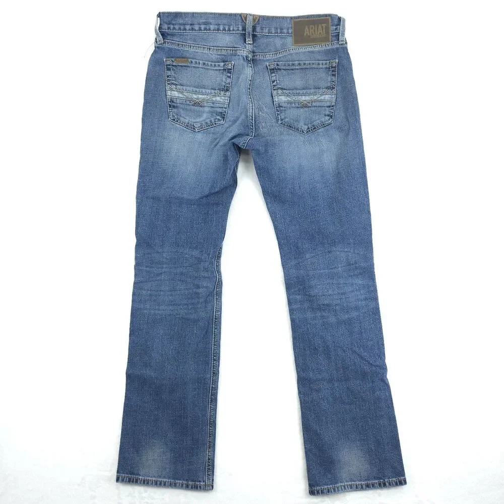 Ariat M7 Slim Fit Straight Leg Blue Denim Jeans Men's 30x32 Cowboy Western